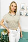 144765 Zincir Detay Tshirt
